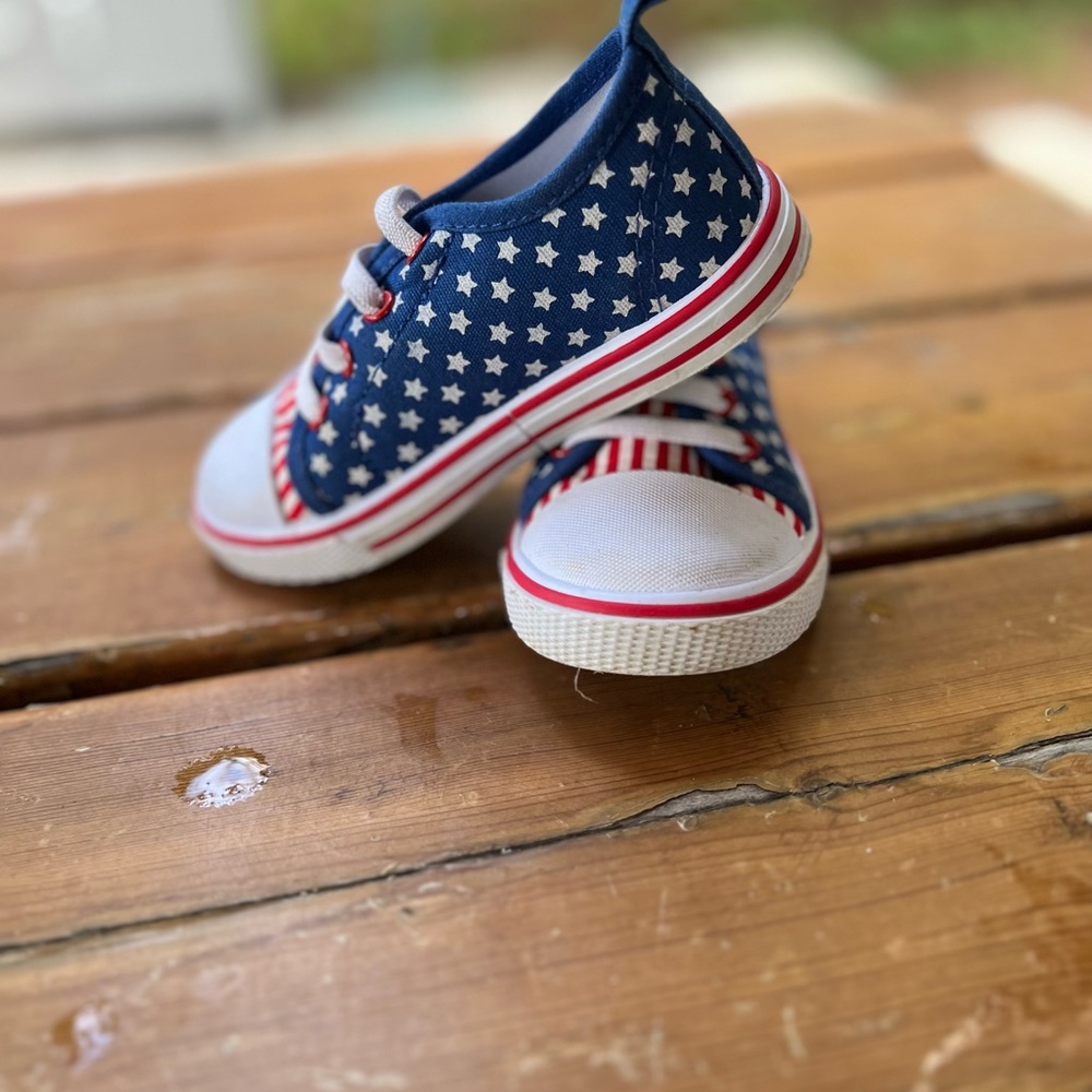 Toddler girls Fourth of July shoes
